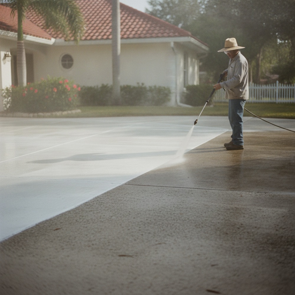 Pressure washing